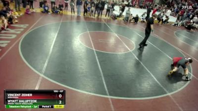 67 lbs Semifinal - Vincent Zeiher, Wisconsin vs Wyatt Haluptzok, Anoka Youth Wrestling