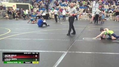 70 lbs Quarterfinal - Jacob Wills, Headhunters vs Logan Smith, Rampage