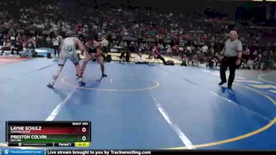 4A 220 lbs Cons. Round 2 - Preston Colvin, Skyline vs Layne Schulz, Canyon Ridge