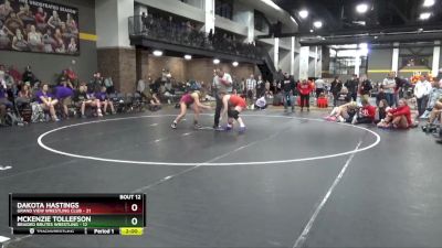 136 lbs Round 2 (16 Team) - Dakota Hastings, Grand View Wrestling Club vs McKenzie Tollefson, Braided Brutes Wrestling