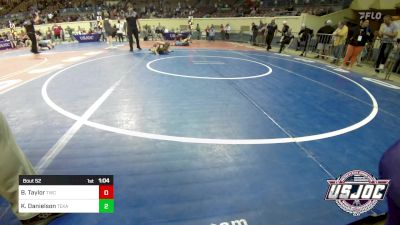 57 lbs Quarterfinal - Bailee Taylor, Tuttle Wrestling Club vs Kyleigh Danielson, Texas Elite Wrestling