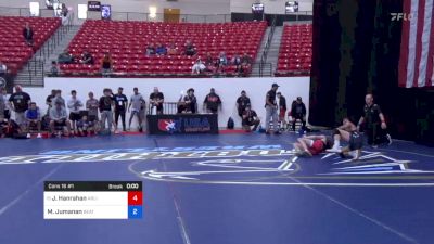 57 kg Cons 16 #1 - John Hanrahan, Arlington Cardinals Wrestling Club vs Marc-Daniel Jumanan, Beat The Streets - Los Angeles