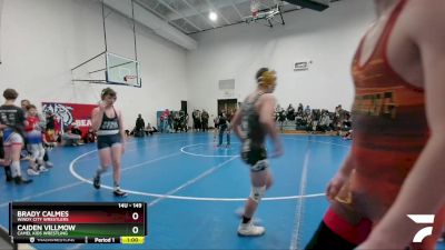 149 lbs Round 2 - Brady Calmes, Windy City Wrestlers vs Caiden Villmow, Camel Kids Wrestling