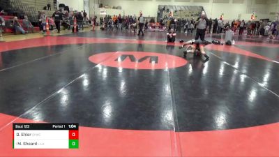 100 lbs 1st Place Match - Martez `Phenom` Sheard, LAW - Lacrosse Area Wrestlers vs Devin Rocco Ehler, Storm Youth Wrestling Club