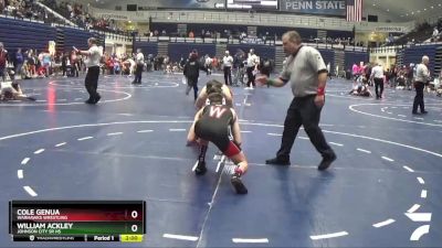 132 lbs 1st Place Match - William Ackley, Johnson City Sr HS vs Cole Genua, Warhawks Wrestling