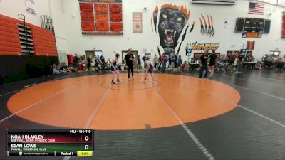 114-119 lbs Semifinal - Noah Blakley, Greybull Basin Athletic Club vs Sean Lowe, Powell Wrestling Club