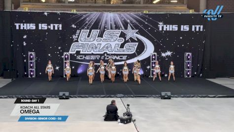 Koach All Stars - Omega [2024 L4.2 Senior Coed - D2 Day 1] 2024 The U.S. Finals: Des Moines