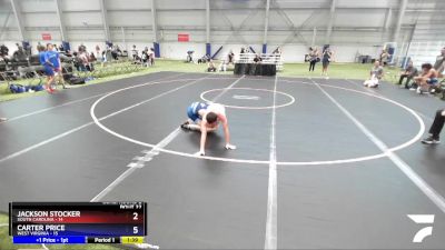 113 lbs 2nd Wrestleback (16 Team) - Jackson Stocker, South Carolina vs Carter Price, West Virginia