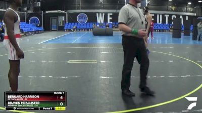 195 lbs Round 4 (8 Team) - Bernard Harrison, Mi Mafia White vs Draven McAllister, Michigan Black Pitbulls