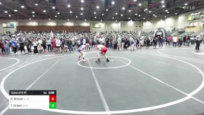 102 lbs Consi Of 8 #1 - Hayden Brown, Gladiator WC vs Taitan Green, Nevada Elite WC