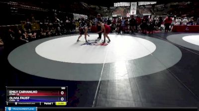 185 lbs Round 1 (4 Team) - Emily Carvanlho, KTWA vs Olivia Faust, CVWA