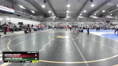 65 lbs Cons. Round 2 - Antwan Vincent, Phenom Wrestling-AAA vs Corbin Pridemore, Desoto Dragons Wrestling Club-AA 