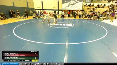 197 lbs Quarterfinal - Beau Yineman, University Of Wisconsin-Oshkosh vs Peyton Smith, Concordia University Wisconsin