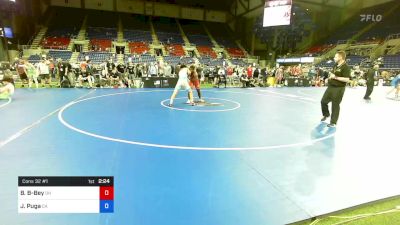 182 lbs Cons 32 #1 - Brandon Bruce-Bey, Ohio vs Juan Carlos Puga, California