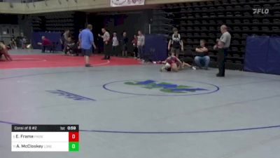 160 lbs Consi Of 8 #2 - Elijah Frame, Front Royal, VA vs Austin McCloskey, Loretto, PA