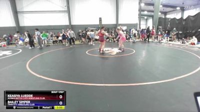 190 lbs Semifinal - Keasiya Luedde, Alaska Battle Cats Wrestling Club vs Bailey Simper, Twin City Wrestling Club