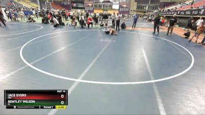 77 lbs Champ. Round 1 - Jace Evers, MN vs Bentley Wilson, IA