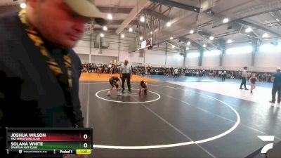 92 lbs Quarterfinal - Solana White, Spartan Mat Club vs Joshua Wilson, Vici Wrestling Club