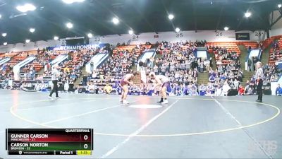 175 lbs Quarterfinals (8 Team) - Carson Norton, Bronson vs Gunner Carson, Manchester