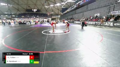 1A 113 lbs Cons. Round 3 - Landon Fulton, Castle Rock vs Angel Sandoval, Cascade (Leavenworth)