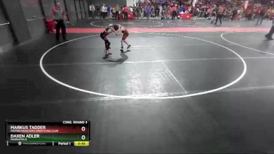 66 lbs Cons. Round 3 - Markus Tadder, Milton Monsters Wrestling Club vs Daxen Adler, Marshfield