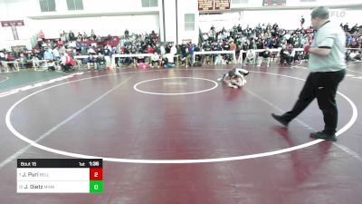 113 lbs Round Of 16 - Joel Puri, Bellingham vs Jorden Dietz, Minnechaug