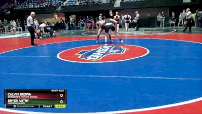 4A-165 lbs Cons. Round 3 - BRYER AUTRY, Madison County vs Calvin Brown, Benedictine Military School