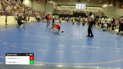 80 lbs Quarterfinal - Cameron Newberry, Forsyth Central Wrestling vs Andrew Aldridge, Guerrilla Wrestling Academy