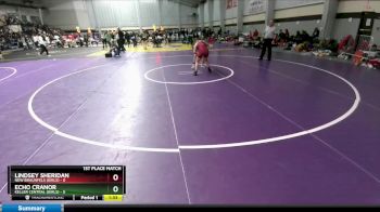 120 lbs Placement (4 Team) - Lindsey Sheridan, New Braunfels (Girls) vs Echo Cranor, Keller Central (Girls)