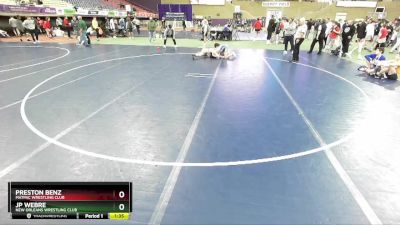 138-142 lbs Round 1 - Preston Benz, MATPAC Wrestling Club vs Jp Webre, New Orleans Wrestling Club