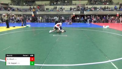 110 lbs Semifinal - Nolan Happel, LAW vs Drezden Short, Simley