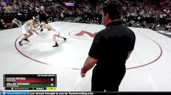 D1-132 lbs 1st Place Match - Kellen Wolbert, Oconomowoc vs Lucas Peters, Kaukauna