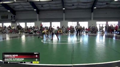 165 lbs Cons. Round 3 - Mawuli Nevis, Wabash College vs Hunter Kupniewski, Baldwin Wallace University