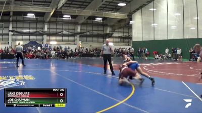 157 lbs Semifinal - Jake Deguire, Springfield College vs Joe Chapman, U.S. Coast Guard Academy