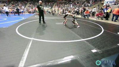 49 lbs Round Of 32 - Hickson Hogan, Coweta Tiger Wrestling vs Jaxson Wright, Bartlesville Wrestling Club