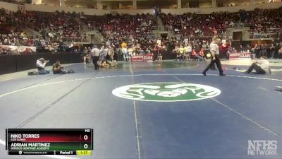 5A 160 lbs Champ. Round 1 - Niko Torres, Los Lunas vs Adrian Martinez, Atrisco Heritage Academy