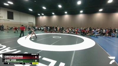 87-92 lbs Round 2 - Avery Webb, All American Wrestling Club vs Christian Scudder, Black Mamba Wrestling Club