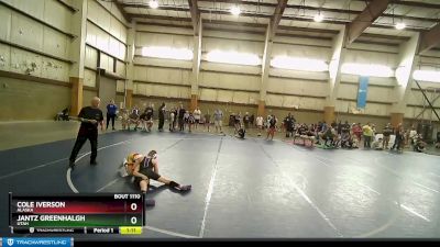 86 lbs Quarterfinal - Jantz Greenhalgh, Utah vs Cole Iverson, Alaska