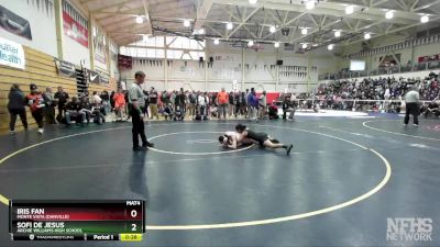 115 (117) Cons. Round 4 - Sofi De Jesus, Archie Williams High School vs Iris Fan, Monte Vista (Danville)