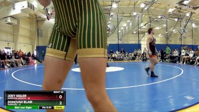 215 lbs Semis & Wb (16 Team) - Derek Morrison, Wawasee vs Harley Steinish, Hamilton Heights