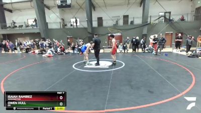 152 lbs Quarterfinal - Isaiah Ramirez, Washington vs Owen Hull, OR