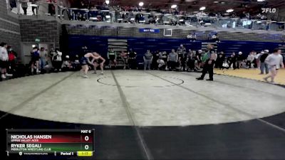 106/113 Round 2 - Nicholas Hansen, Upper Valley Aces vs Ryker Segali, Middleton Wrestling Club