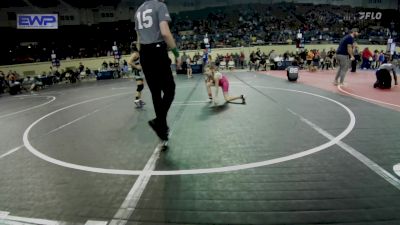 62 lbs Quarterfinal - Ashlynn Clark, Choctaw Ironman Youth Wrestling vs Avie Lamp, Brushy Wrestling Club