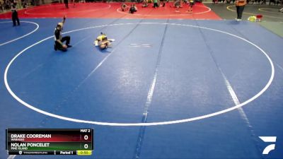 50 lbs Quarterfinal - Drake Cooreman, Wabasso vs Nolan Poncelet, Pine Island