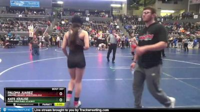 102-111 lbs Round 3 - Paloma Juarez, Greater Heights Wrestling-AAA vs Kate Krause, Moen Wrestling Academy