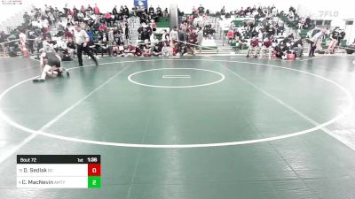 145 lbs Round Of 16 - Derek Sedlak, Bristol Central vs Cooper MacNevin, Amity