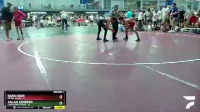 120 lbs Round 1 (10 Team) - Sean Oser, BRAWL Silver vs Kalan Sanders, Lakeshore Titans