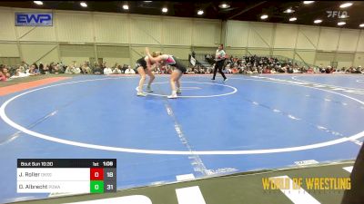 110 lbs Final - Jadyn Roller, OK Supergirls Black vs Daylnn Albrecht, POWA