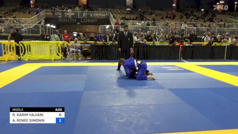 RIYANA KARIM HAJIANI vs ALISHA RENEE SIMONIN 2024 Pan Jiu Jitsu IBJJF Championship