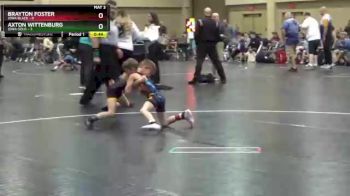 55 lbs Finals (2 Team) - Axton Wittenburg, Iowa Gold vs Brayton Foster, Iowa Black